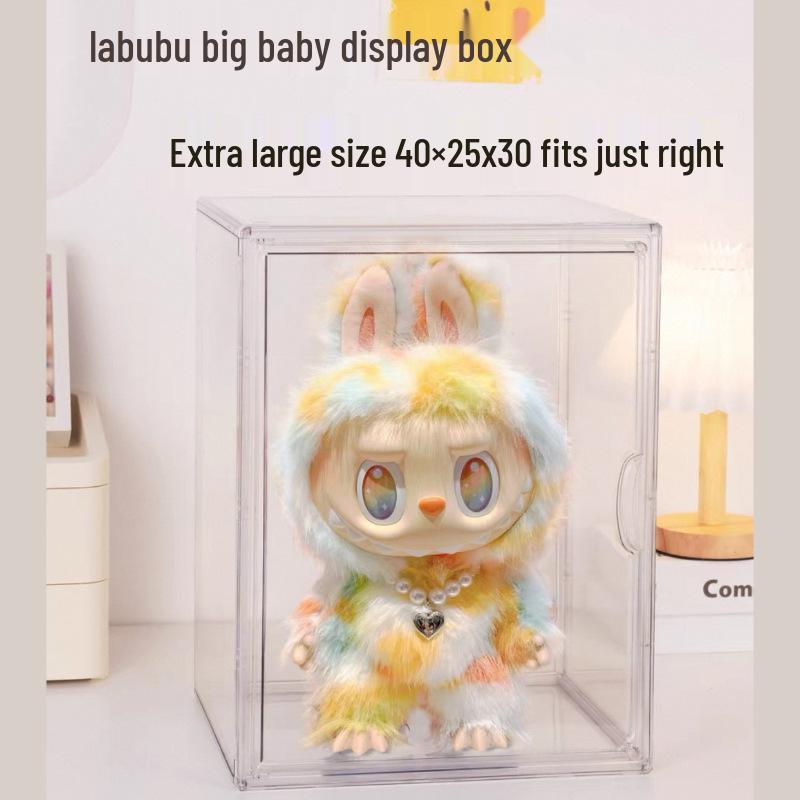 LABUBU ZIMOMO Archangel Acrylic Display Box with Magnetic Door
