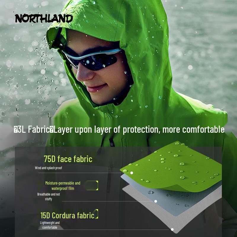 Norland Unisex Outdoor Hiking 3-Layer Jacket NWJFT2162E