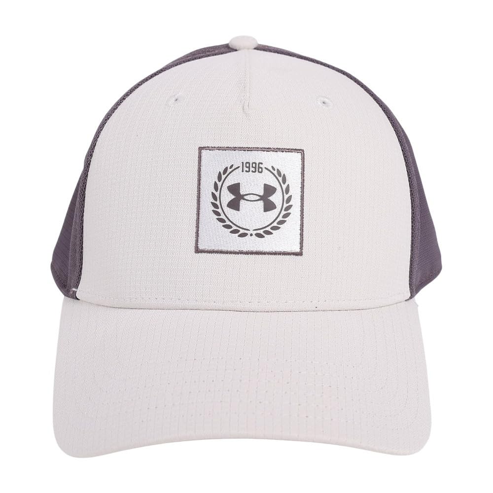 UA Armor Vent Trucker Cap Fog Ash Taupe Ash Taupe ONE SIZE [Under Armour] Iso-Chill
