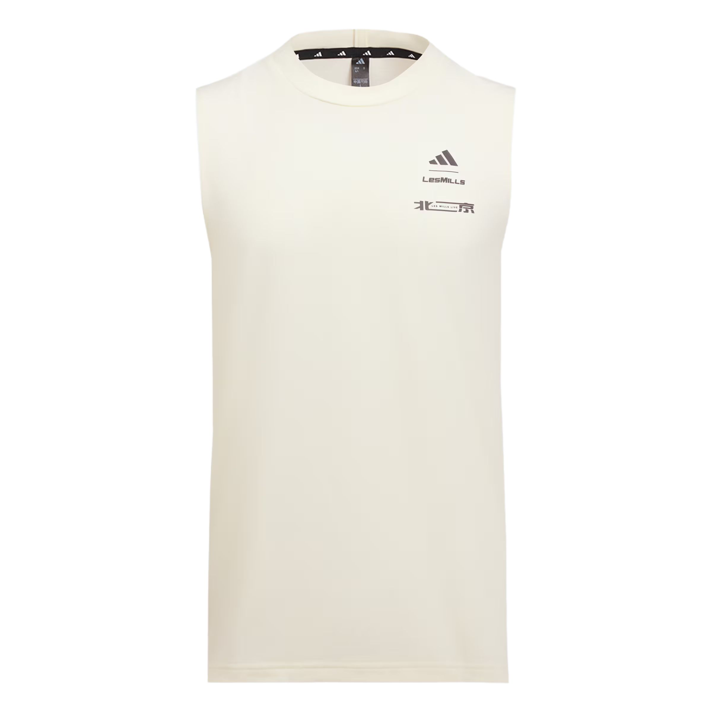 

Adidas X Laimei Collaboration Climacool SS25 Beijing Tank Top Fashion Comfortable Versatile Round Neck Pullover Vest Men Tops Ivory KF8848 XL