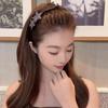 Flocking Sawtooth Headband Elegant Temperament Rhinestone Five-pointed Star Hair Band Girl Face Washing Headband
