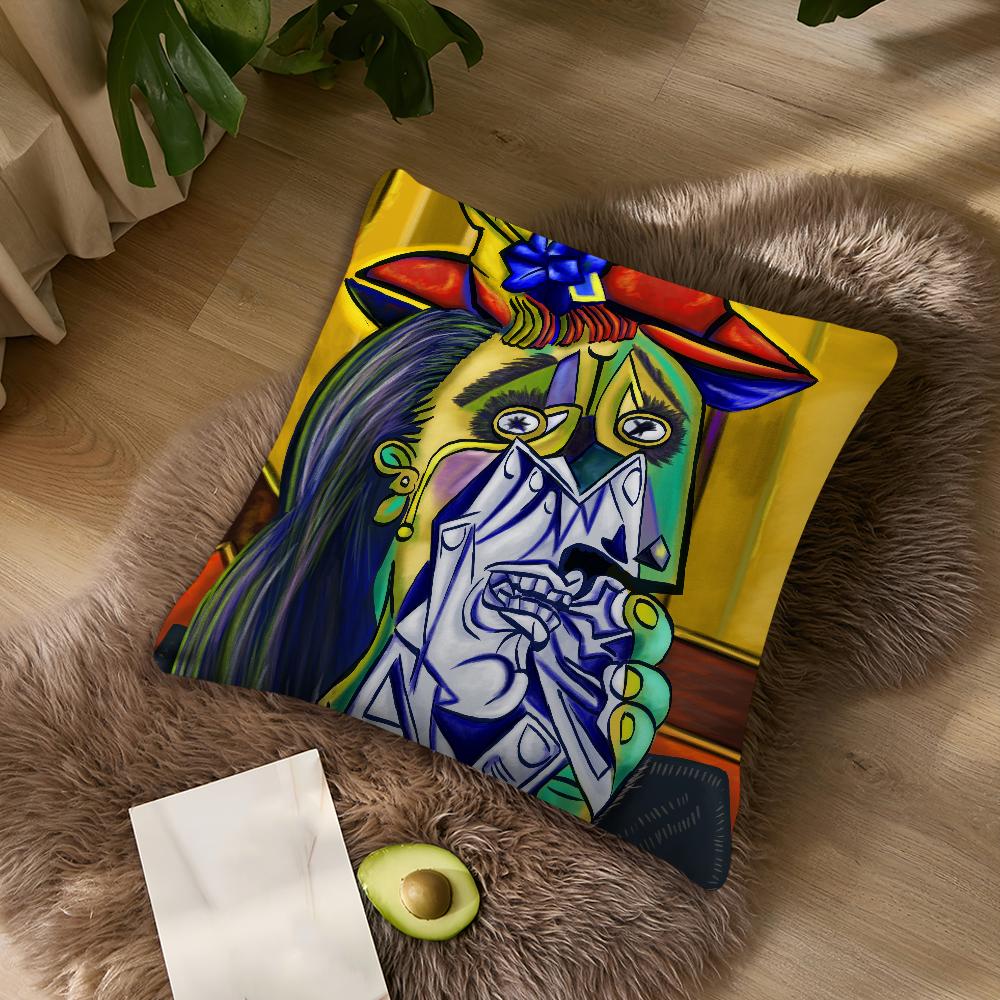 Art Pablo Picasso Cubism Abstract For Bedroom Car Coffee Shop Room Soft And Living Room Sofa Decorative Pillow Cover Case
