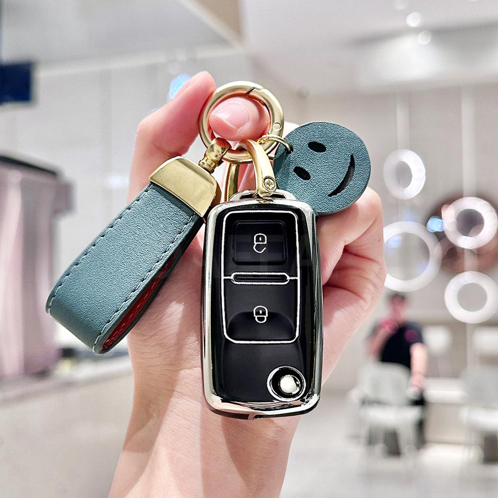 TPU Autoschlüsselhülle Abdeckung Schale Für VW Volkswagen Golf 4 5 6 Mk4 Amarok Polo Bora Jetta Altea Alhambra Passat Käfer Caddy Tiguan