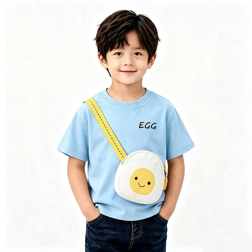 Boys Girls Long Sleeve T-Shirt with 3D Design – Soft Cotton Base Layer Top for School and Play
