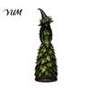 Seasonal Farmhouse Tabletop Accents Autumn Witch Figurine, Halloween Desktop Decoration, Resin Statue with Figurine for Holiday Gift Leaf Gown Mantel