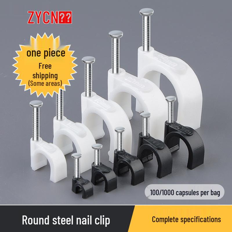 U-Shaped Steel Nail Wire Clip for Telephone and Network Cables