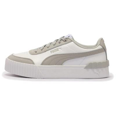 Carina Lift Abrasion Resistant Low Top Skateboard Shoes Women's White Gray 373031-19