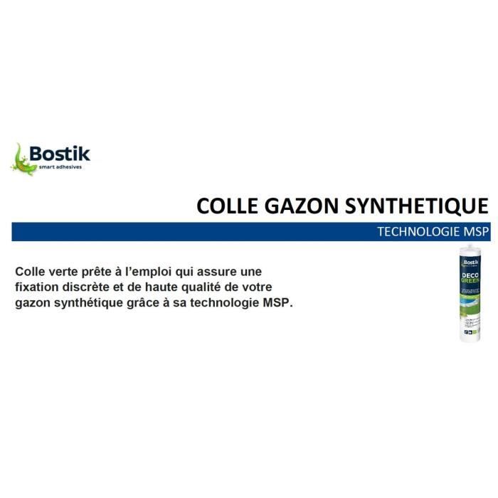 BOSTIK Cartouche de colle de fixation verte pour gazon synthètique - 290ml