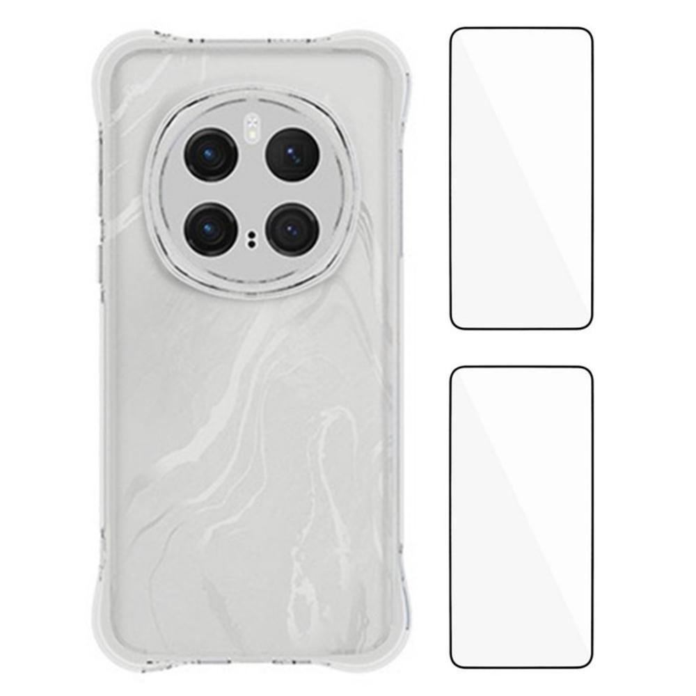 

Чохол WANLONFENG WL2 Series для Honor Magic7 Pro 5G 2.0мм ТПУ Точні вирізи Чохол для телефону з 2 шт. Загартованих скляних плівок Type A