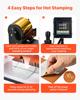 VEVOR Hot Stamping Foil Paper 6 cm x 120 m Extra Long Gold Heat Foil Roll, Compatible with VEVOR Heated Leather Punching and Embossing Machine