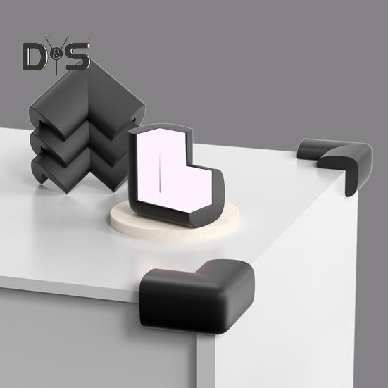 10 Stück Möbeleckenschutz, Antikollisionsschutz, babysicher, weich, selbstklebend, für Tisch und Schreibtisch, rechtwinklig, scharfe Kanten, Eckenschutz, Stoßstangenschutz