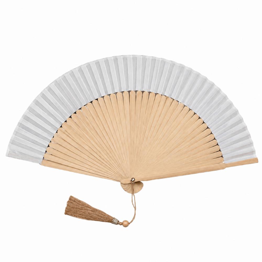 Baumwoll-Leinen-Stoff Faltbarer Handfächer Japanischer Stil Handgehaltener Fächer Neuer Chinesischer Stil Fächer Geschenk geben