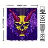 Tuniu Skull Demon Shower Curtain Cool Japanese Yokai Art Scary Bathroom Decor Gift