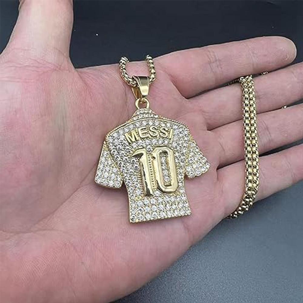 Messi č. Náhrdelník 10 Jersey pro památník pánského fotbalisty