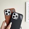 For iPhone 16 Pro Magnetic Case PU Leather Aluminium Alloy Heat Dissipation Phone Back Cover