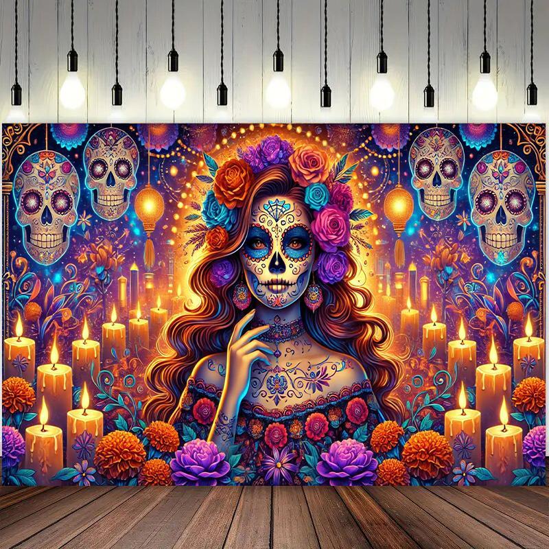 1 piece, Halloween celebration backdrop cloth, party decoration, photography backdrop bannerzyc