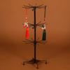 Alloy Display Rack with 3 Tiers Home Storage Organizers for Scarves Hat and Jewelry Space Saving Designs for Any Setting