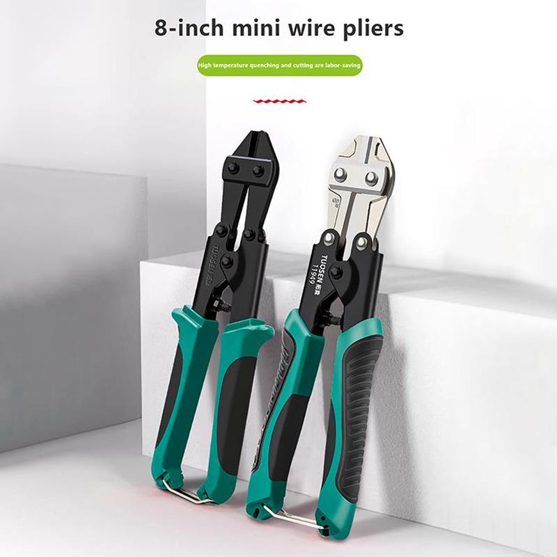 Manganese Steel Heavy Duty Bolts Cutter Wire Rope Clamp Pliers Multi-Function Hand Tools 8 Inch Mini Ratchet Cable Scissors
