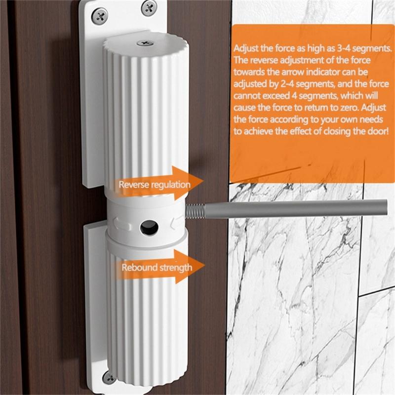 Self Closing Door Mechanism Aluminum Door Closure Safe & Convenient Door Control System for House & Commercial Setting