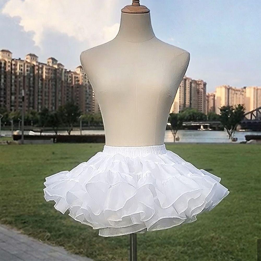 Lolita Underskirt Crinoline White Crinoline Skirt Fashion Ball Gown Petticoats Party Dress