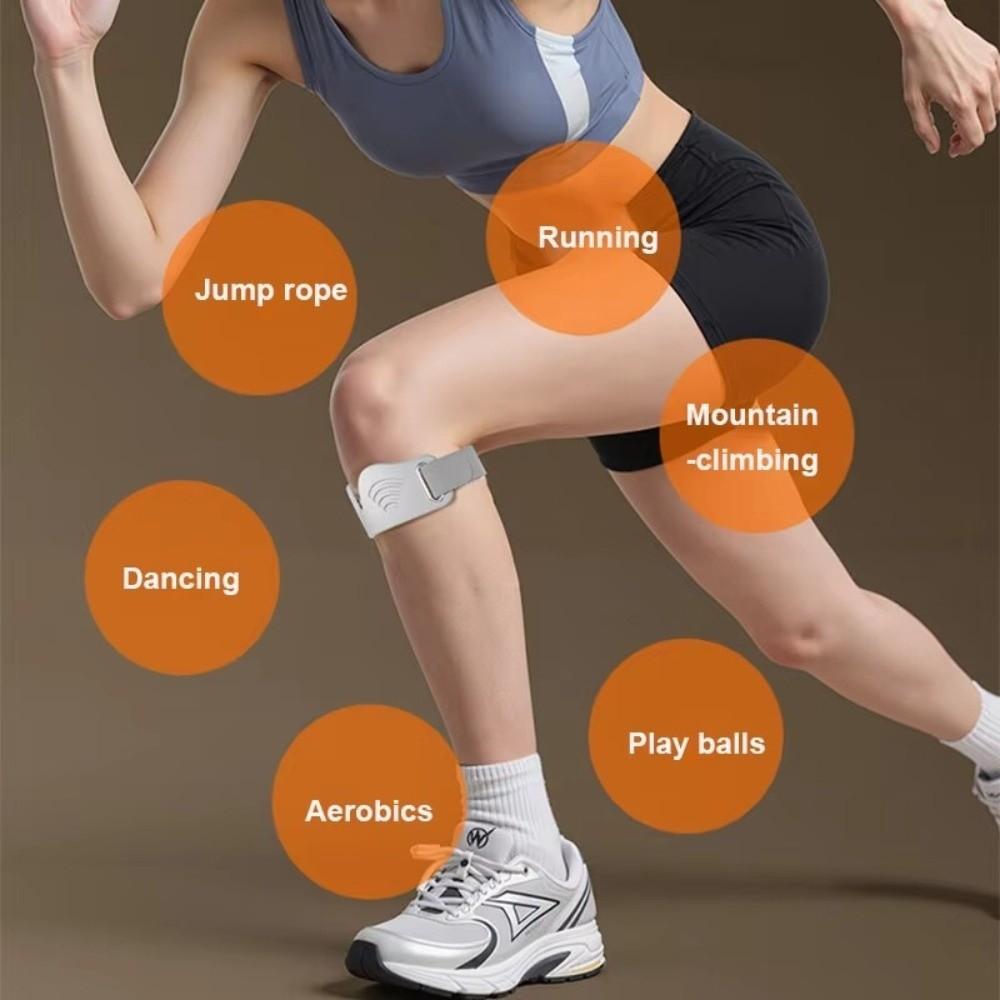 1 Pair Highly Elastic Knee Support Protector Silicone Patellar Tendon Support Strap  Daily Use