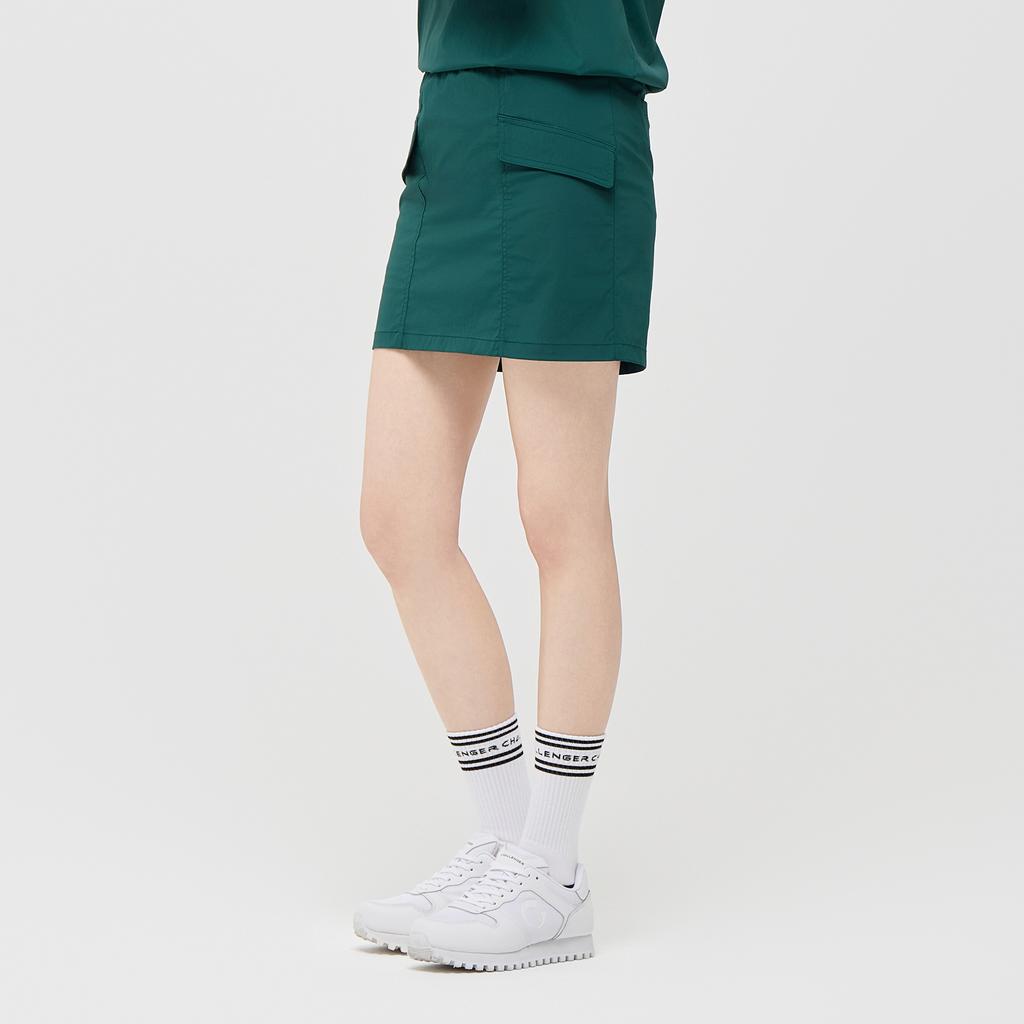 CHALLENGER Women'S Essential Cargo Pocket H-Line Golf Culottes Dark Green