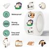 500 Pictures/roll Roll Sticker Tape Cartoon Cat Sticker Hand Account Material Decorative Envelope Seal Sticker