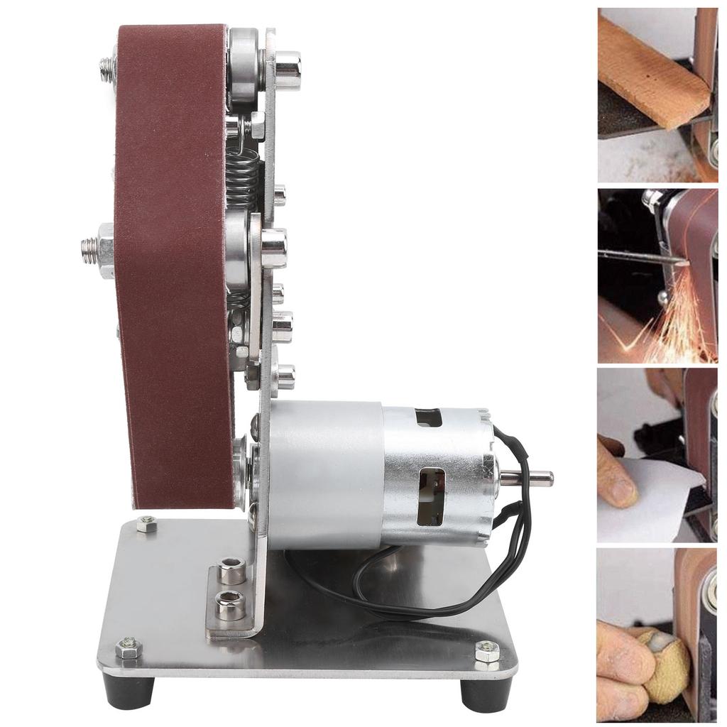 775 Multifunctional Grinder Mini Electric Belt Sander DIY Polishing Grinding Machine 110‑240VEU Plug
