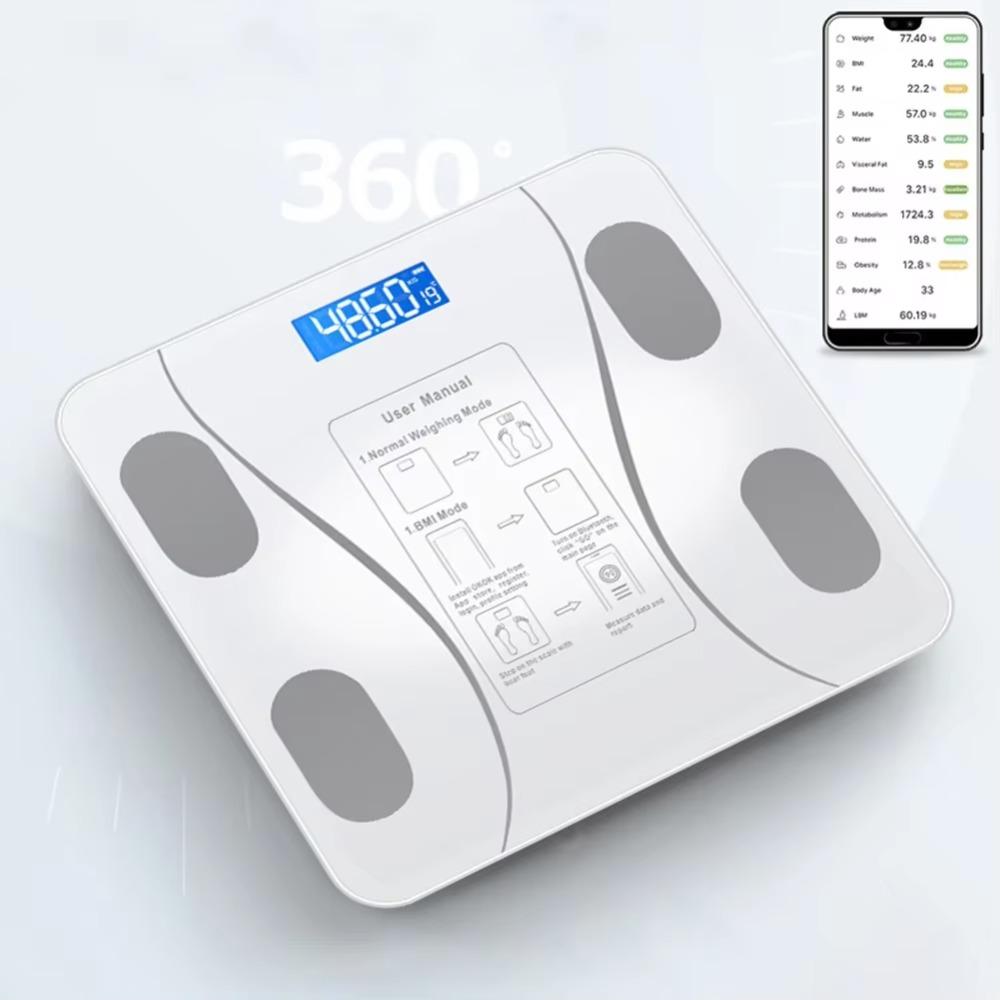 LED Display Bluetooth Body Fat Scale Digital Measurement Electronic Scale  Health Monitoring