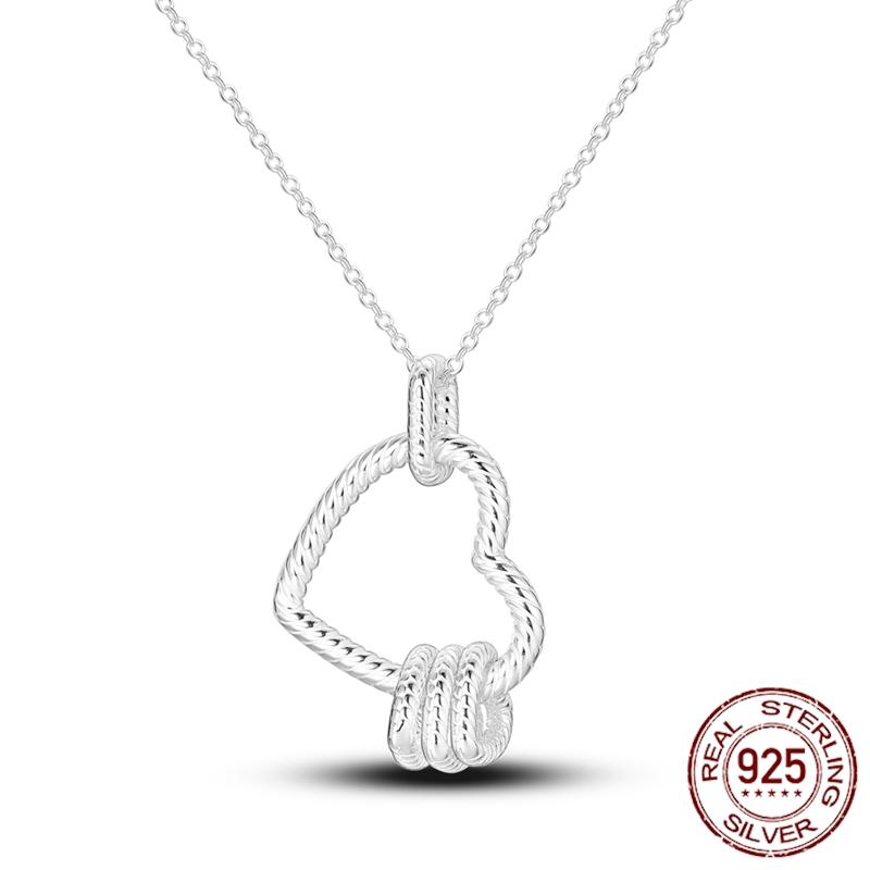 MULA Hote Heart Pendant Necklace 925 Silver Snake Neck Necklace Original Bracelet DIY Jewelry Fashion Luxury Women
