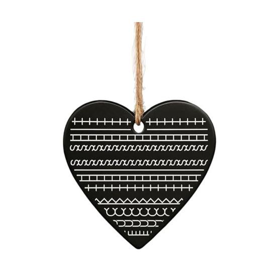 Funny Hidden Swear Christmas Ornament Heart Shaped Hidden Message Decor for Christmas Tree Novelty White Elephant Gag Gift Prank Party Supplies