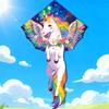 Rainbow Unicorn Pegasus Kite: Children's Colorful Cartoon Kite