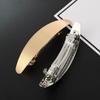 Elegant Mental Strip Hair Barrette For Women Smooth Surface Headwear Vintage Long Hair Clips Hair Styling Accessories