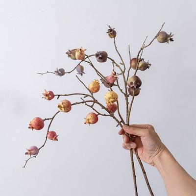 11 Fruit Artificial Pomegranate Branches Plastic Realistic Foam Fruits Branches Elegant Handmade Simulation Pomegranate Fruit