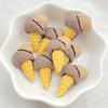 10pcs Cute Colored Ice Cream Series Resin Crafts Flat Bottom Corner Jewelry Making Hair Accessories