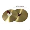 2 Pieces Crash Cymbals Musical Instrument for Drum Set Sturdy Traditional Hand Cymbal Alloy