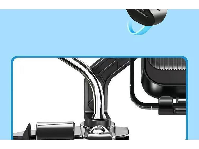 2025 Shockproof Electric Bike Phone Holder: Anti-Shake, Rearview Mirror Design for Food Delivery Riders