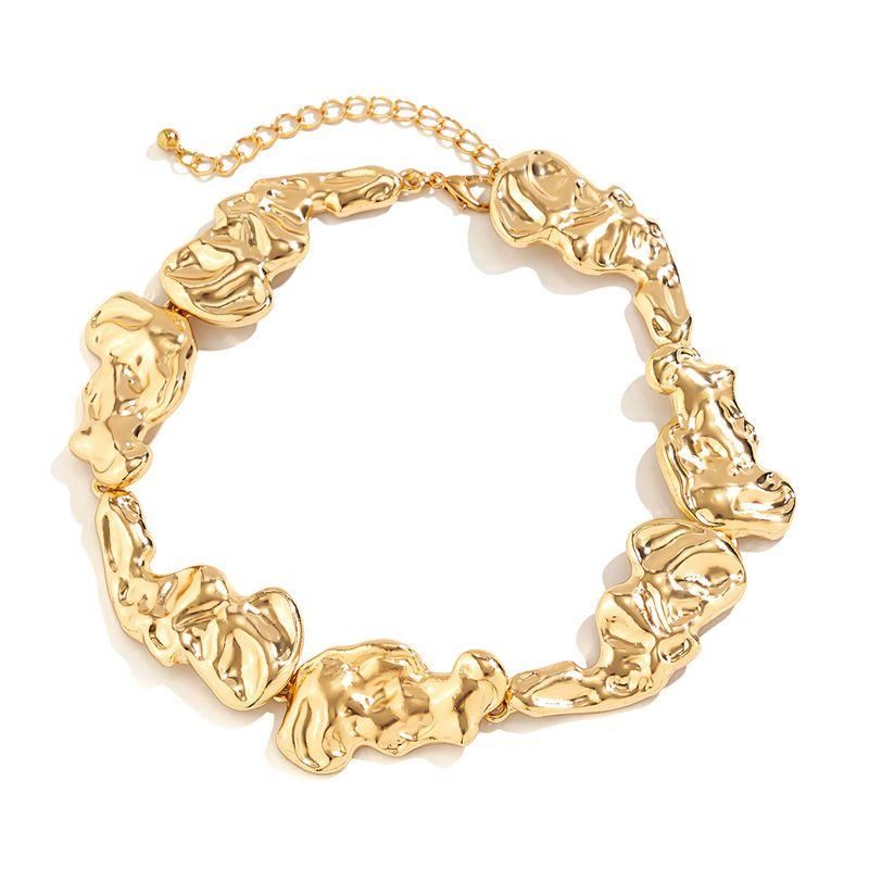 

Fashion Metal Women s European American Catwalk Show Necklace Gold