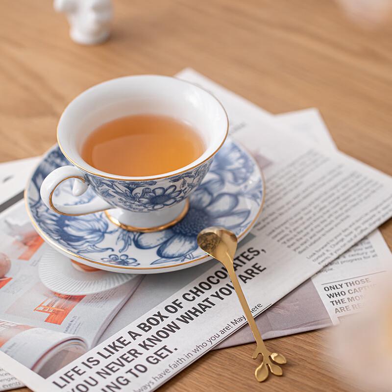 British Style Ceramic Sunflower Coffee Cup & Saucer Gift Set