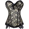 Females Sexy Lingerie Basques Red Floral Lace Up Overbust Corsets Women Party Clothing