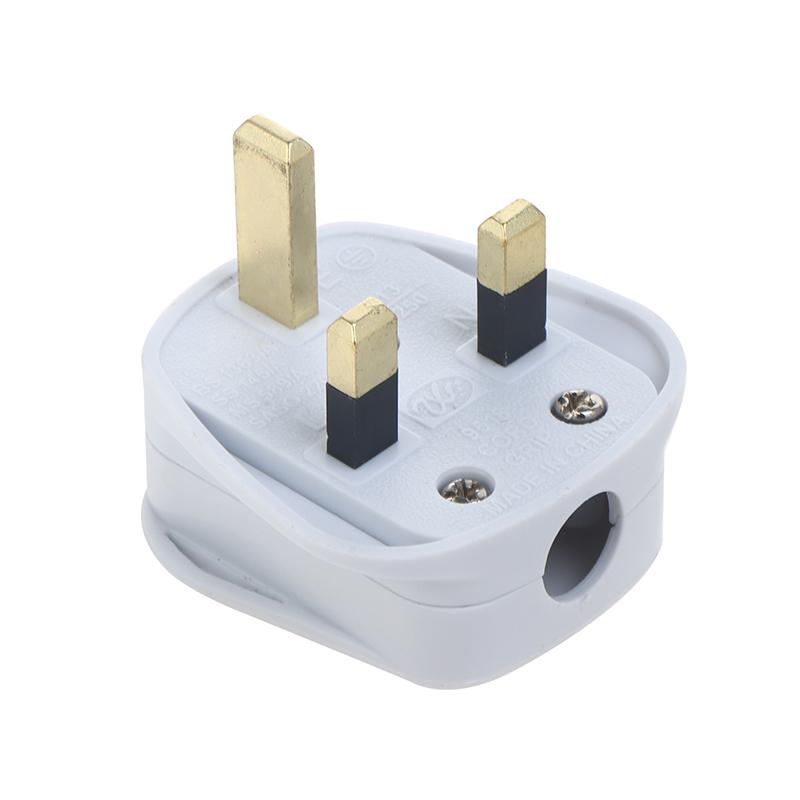 Inghilterra Spina di Alimentazione Rimovibile Bianco Nero 3 Pin Spina di Rete UK 13A Assemblaggio Elettrodomestico Cavo di Alimentazione Fusibile Connettore Cablaggio