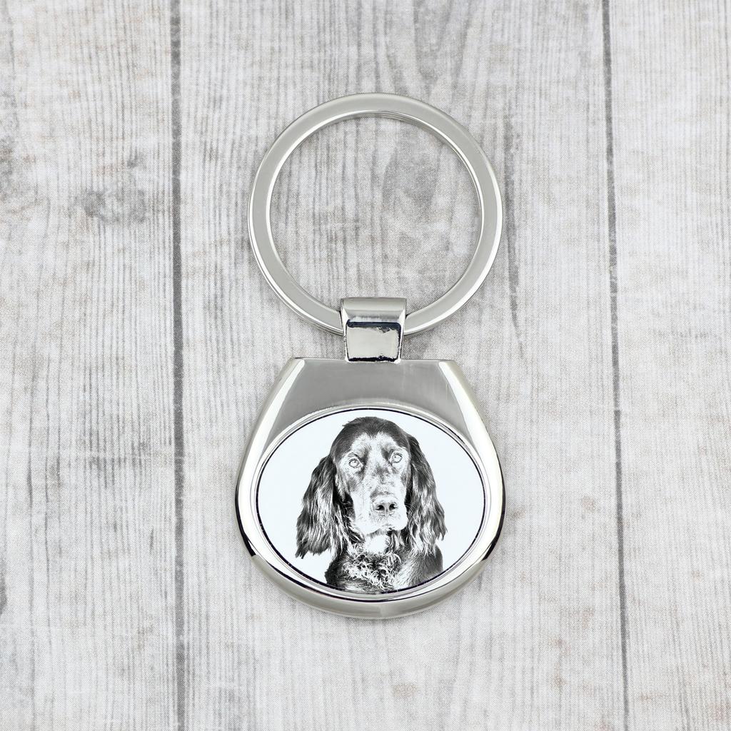 Gordon Setter - Keychain with a Dog, Keychain with a Print, Personalized Pendant from the Art-Dog Brand