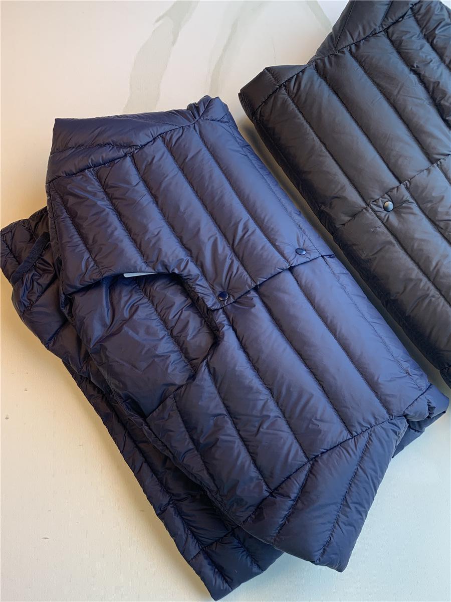 Мужская легкая белая пуховая куртка большого размера с воротником-стойкой 3XL серый