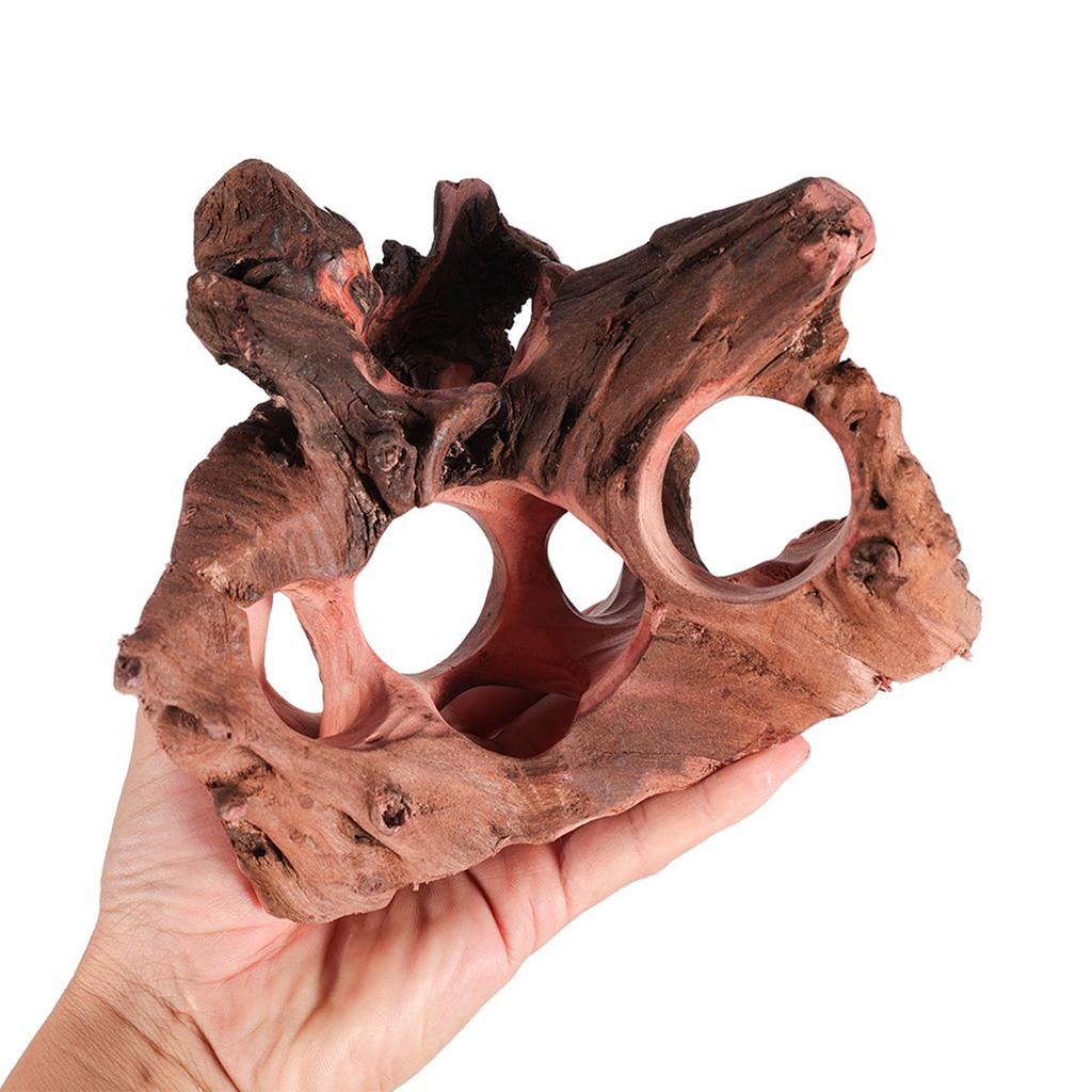 Natural Driftwood Aquarium Decoration Tree Stump with Hiding Holes for Fishtanks Random Styles Fishtank Landscape Figure