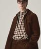 RISE&BELOW Gingham Check Flannel Utility Overshirt Brown Gingham