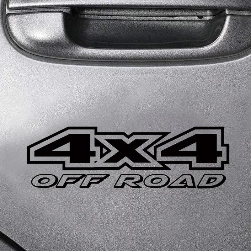 1pc Universal Creative 4×4 Off-road 4WD Reflective Decal Car Sticker Waterproof Window Decor Car Styling Auto Body Decoration