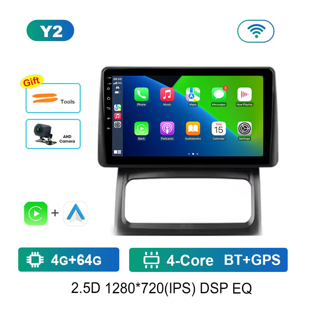 Car Video Multimedia Player DSP Stereo 9 Inch for Renault Clio 2 BB CB 2001 - 2012 Android System GPS Navi WiFi IPS Screen 4G BT