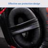Casques de Kick Boxing Entièrement Recouverts Cuir PU Casques de Sparring d'Entraînement Casques de Protection pour Arts Martiaux Résistant noir rouge