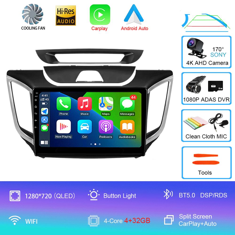 Android 14 Car Radio For Hyundai Creta IX25 2015 - 2019 Multimedia Video Player Navigation Stereo GPS