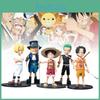 One Piece 5pcs Role Pvc Toy Model Desktop Decoration Children Christmas Gift